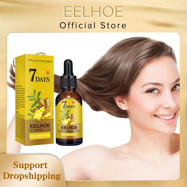 EELHOE Ginger Hair Growth Oil Natural Essentail Anti-Hair Loss Treatment Hair Hydrating Growth Nutrient Solution Care Products