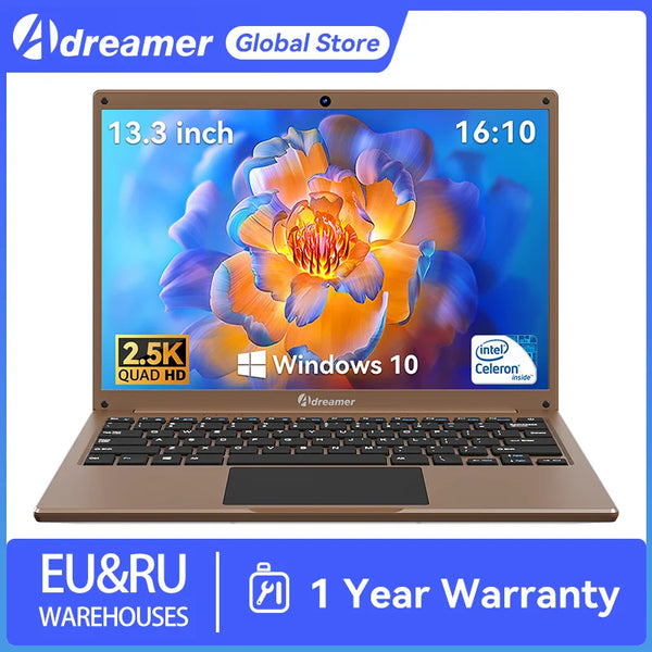 Adreamer LeoBook13 Laptop 8GB RAM 1TB SSD Notebook 13.3-inch 2560X1600 Resolution Computer Intel Celeron N4020 Ship From US