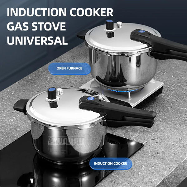 Kitchen Gas Pressure Cooking Pot Stainless Steel Universal Explosion Proof Cooker Household Gas Induction Cooker