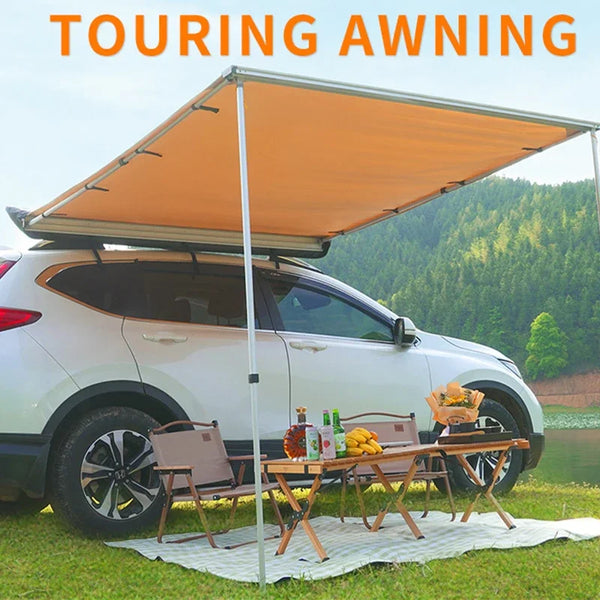 Car Side Awning Four Seasons Universal Outdoor Skylight Side Tent Suitable for Self-Driving Camping Waterproof Sunscreen