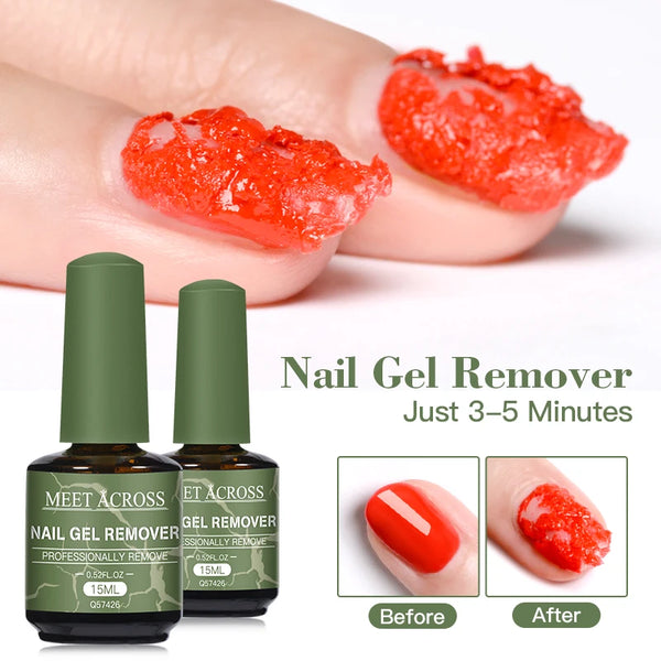 15ML Quick Magic Gel Nail Polish Remover Professional Grade Formula for Natural Gel Nails