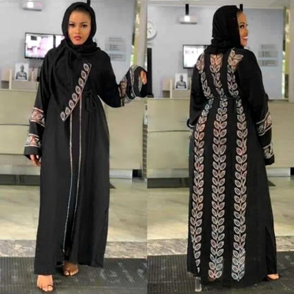 Black Abaya Dubai Turkey Muslim Hijab Dress 2025 Caftan Marocain Arab Islamic Clothing Kimono Robe Femme Musulmane Djellaba