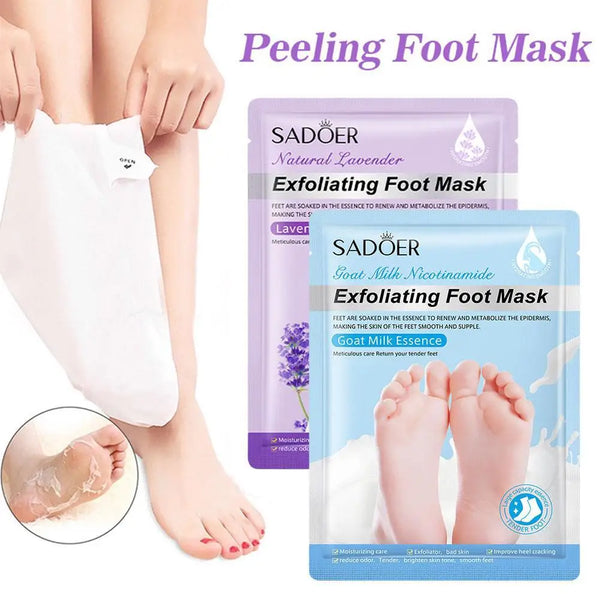 1 Pair Exfoliating Feet Mask Exfoliating Foot Peel Mask Socks Pedicure Peeling Dead Skin Remover Feet Mask Peel Moisturizing