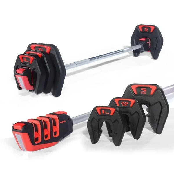 Hot Sale Adjustable Barbell Set Pu Barbell 20kg Barbell Weight Set Dumbbell Set