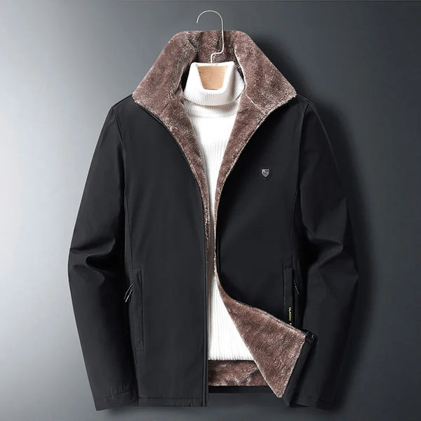 2025 Winter jackets men Fashion Thick Warm Cotton-Padded Jacket Men's