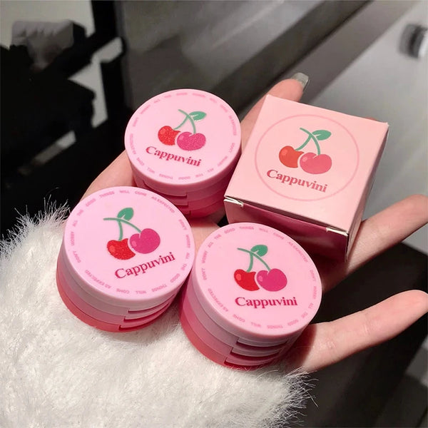 Three Layers of Cherry Blush Show White Student Inexpensive Matt Girl Beauty Makeup Blush Ointment