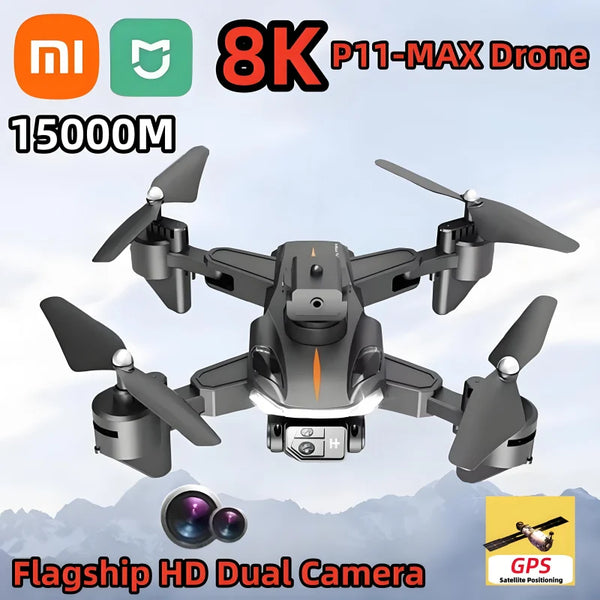 Xiaomi MIJIA P11 Max Drone 8K Professional HD Aerial Photography Dual Camera 5G GPS Obstacle Avoidanc Brushless Quadrotor 15000M