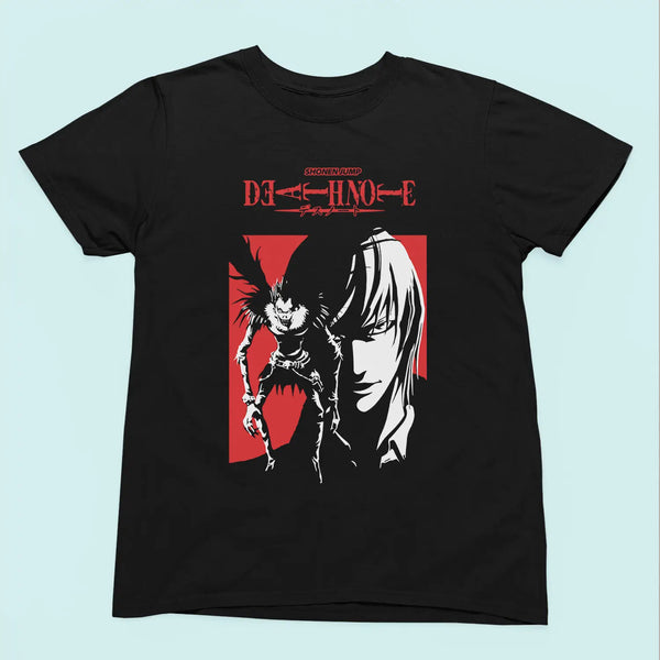 Death Note Light and L T-Shirt – Anime Thriller - Men, Women, Kids Tee