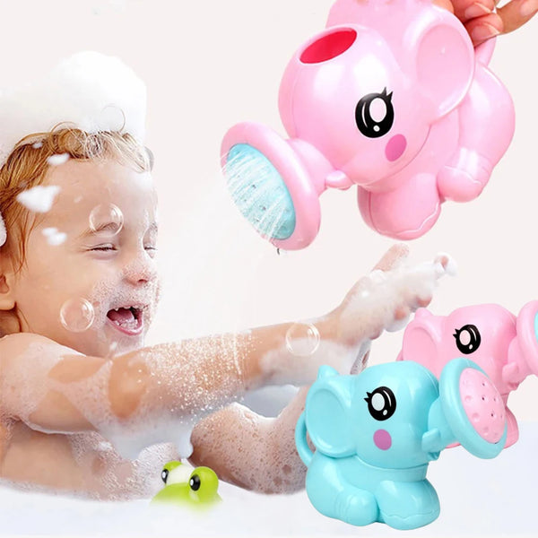 Kids Elephant Watering Pot Bath Toy Cartoon Plastic Kettle Bath Shower Tool Baby Bathroom Toy for Children Summer Bath Sprinkler