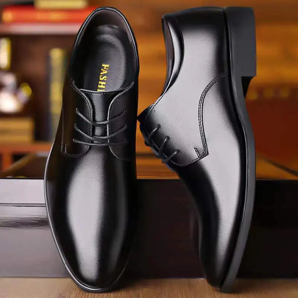 Shoe Man zapatos de hombre Men's Shoes Black Leather Formal Shoes for Men Oxfords Male Wedding Party Office Business