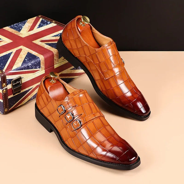 Slip on Dress Shoes Men Oxfords Fashion Business Office Men's Shoes Classic Luxury Leather Male Suits Shoes Italian Wedding Shoe