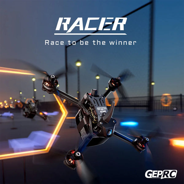 GEPRC Racer Analog Racing FPV Drone with MPU6000 Gyro Runcam Nano4 SPEEDX2 2207 2050KV/F60PROV 2020KV Motor Professional Drone