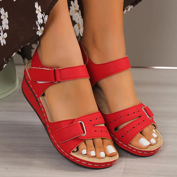 2025 Women Sandals Summer Shoes Open Toe Shoes Woman Plus Size Women Shoe Wedge Sandals Women Ladies Party Female Footwear