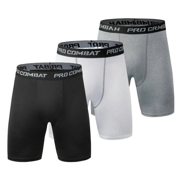 Summer Men‘s Compression Short Pants Elastic Quick Drying Leggings Jogging Basketball Football Yoga Fitness Training Pants