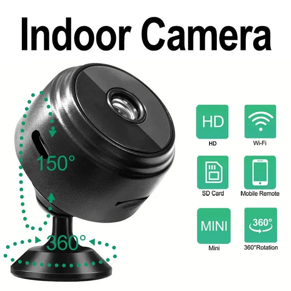 A9 Mini Camera HD 720P Intelligent Home Security IP WiFi Camera Monitor Mobile Remote Camera Mobile Remote Application