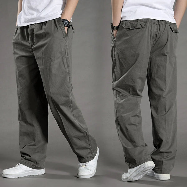 C.New S Men's Cargo Pants Summer Spring Cotton Work Wear New In Large Size 6XL Casual Climbing Autumn Sweatpants Hombre Trousers