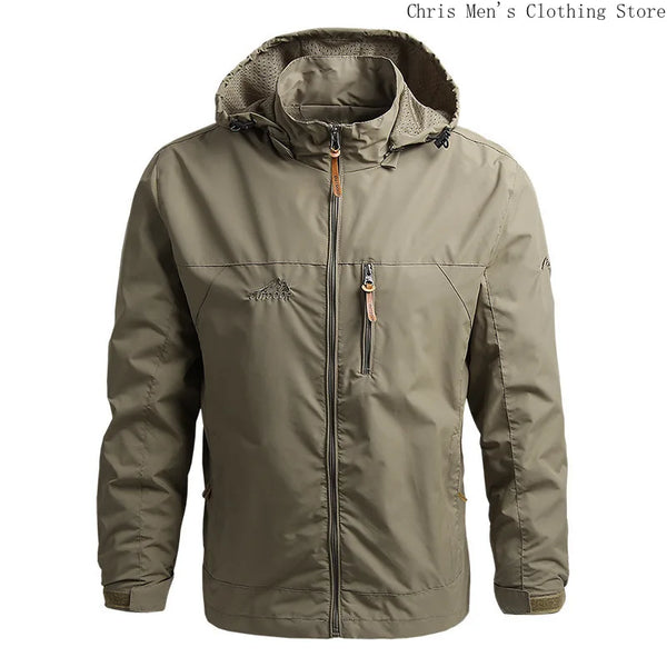 DUTRIEUX Waterproof Outdoor Hooded Trench Coat Jacket