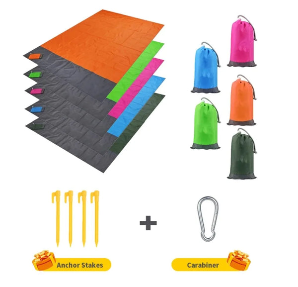 Waterproof Camping Mat Beach Blanket Outdoor Portable Lightweight Mattress Picnic Blanket Tourism Ground Carpet Folding Tent