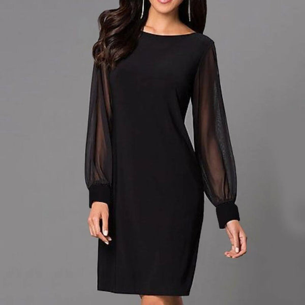 Elegant Black Sequin Mini Dress for Women 2025